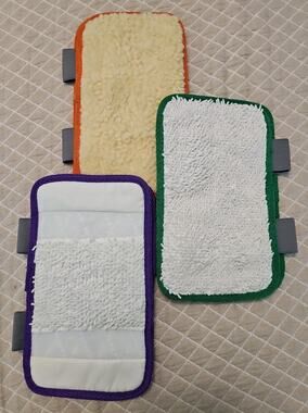 Lot of 3 Replacement Pads Shark Sonic Duo Carpet & Hard Floor Cleaning & Polish